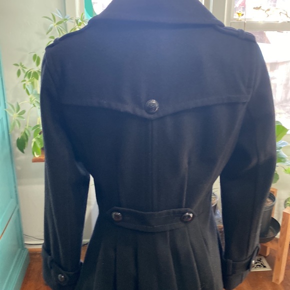 Express black pea coat size S/P - Picture 3 of 6
